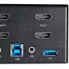 StarTech.com 2-Port Dual-Monitor HDMI KVM-Switch – 4K 60 Hz Ultra HD HDR – Desktop 4K HDMI 2.0 KVM-Switch mit 2-Port USB 3.0 Hub (5 Gbit/s) & 4x USB 2.0 HID, Audio – Hotkey-Umschaltung – TAA