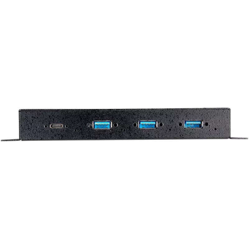 StarTech.com 4 Port USB C Hub 10Gbps – Industrieller Metall-USB-Typ-C-Hub mit 3xUSB-A und 1xUSB-C – ESD- und Überspannungsschutz – USB-C- oder USB-A-Host – selbstversorgter, montierbarer USB 3.2/3.1 Gen 2 Hub
