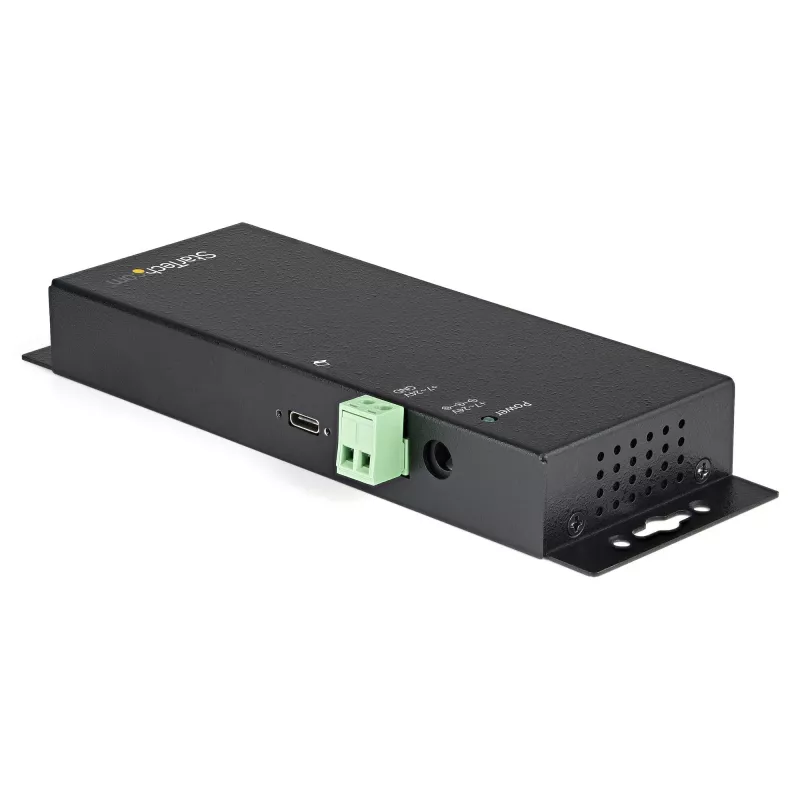 StarTech.com 4 Port USB C Hub 10Gbps – Industrieller Metall-USB-Typ-C-Hub mit 3xUSB-A und 1xUSB-C – ESD- und Überspannungsschutz – USB-C- oder USB-A-Host – selbstversorgter, montierbarer USB 3.2/3.1 Gen 2 Hub