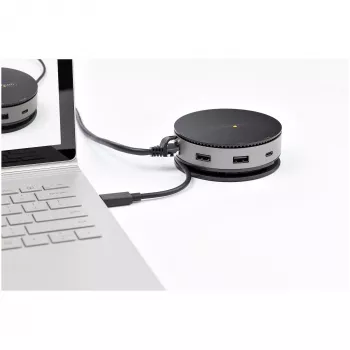 StarTech.com USB-C Multiport-Adapter - USB 3.1 Gen 2 10 Gbit/s Typ-C Mini-Dock mit 4K 60Hz HDMI/DisplayPort oder 1080p VGA - 75 W PD-Durchleitung, 3-Port USB-Hub, GbE - Mobile Dockingstation