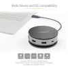 StarTech.com USB-C Multiport-Adapter - USB 3.1 Gen 2 10 Gbit/s Typ-C Mini-Dock mit 4K 60Hz HDMI/DisplayPort oder 1080p VGA - 75 W PD-Durchleitung, 3-Port USB-Hub, GbE - Mobile Dockingstation