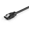 StarTech.com 0,6 m Rundes SATA-Kabel, 0,6 m, SATA III, SATA 7-pol, SATA 7-pol, Stecker/Stecker, Schwarz