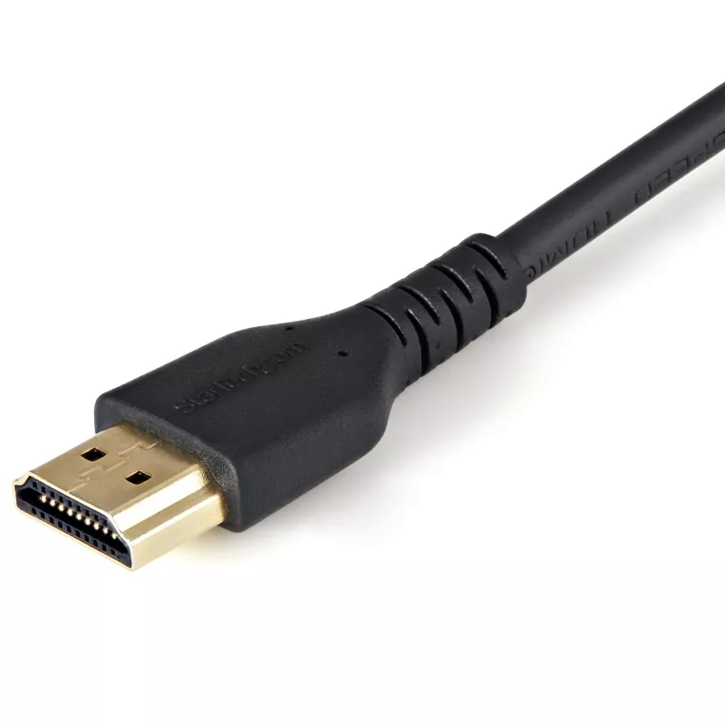 StarTech.com 0,9m (3ft) HDMI-Kabel mit Feststellschraube – 4K 60Hz HDR – High Speed HDMI 2.0 Monitorkabel mit Feststellschrauben-Stecker für sichere Verbindung – HDMI-Kabel mit Ethernet – M/M