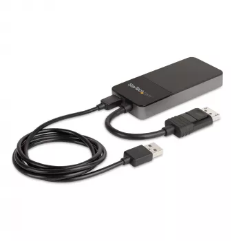 StarTech.com 3 Port Multi Monitor Adapter – DisplayPort 1.4 auf 3x 4K DisplayPort Video Splitter – Dual oder Triple 4K – Laptop/Desktop DisplayPort MST Hub für mehrere Monitore – Nur für Windows-PCs