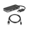 StarTech.com 3 Port Multi Monitor Adapter – DisplayPort 1.4 auf 3x 4K DisplayPort Video Splitter – Dual oder Triple 4K – Laptop/Desktop DisplayPort MST Hub für mehrere Monitore – Nur für Windows-PCs