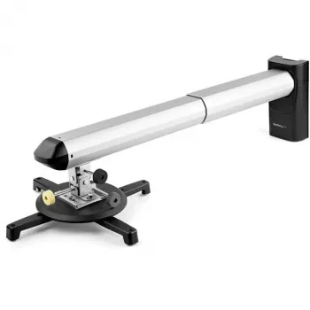 StarTech.com Universal-Projektor-Wandhalterung - Projektorhalterung unterstützt Kurzdistanz- & Ultrakurzdistanzprojektoren bis 15 kg - Neigbar/Schwenkbar/Drehbar - Einstellbarer Wandabstand 42 cm bis 70,5 cm - TAA