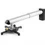 StarTech.com Universal-Projektor-Wandhalterung - Projektorhalterung unterstützt Kurzdistanz- & Ultrakurzdistanzprojektoren bis 15 kg - Neigbar/Schwenkbar/Drehbar - Einstellbarer Wandabstand 42 cm bis 70,5 cm - TAA