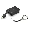StarTech.com Kompakter USB-C-auf-HDMI-Adapter – 4K 30Hz USB-Typ-C-auf-HDMI-Videodisplay-Konverter mit Schlüsselanhängerring – USB-C-DP-Alt-Mode-auf-HDMI-Monitor-Dongle – Thunderbolt 3 kompatibel