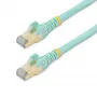 StarTech.com 1,5m CAT6a Ethernet-Kabel – 10 Gigabit geschirmtes Snagless RJ45 100W PoE Patchkabel – 10GbE STP Netzwerkkabel mit Zugentlastung – Aqua einzeln getestet/Verdrahtung UL-zertifiziert/TIA