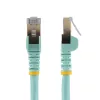 StarTech.com 1,5m CAT6a Ethernet-Kabel – 10 Gigabit geschirmtes Snagless RJ45 100W PoE Patchkabel – 10GbE STP Netzwerkkabel mit Zugentlastung – Aqua einzeln getestet/Verdrahtung UL-zertifiziert/TIA