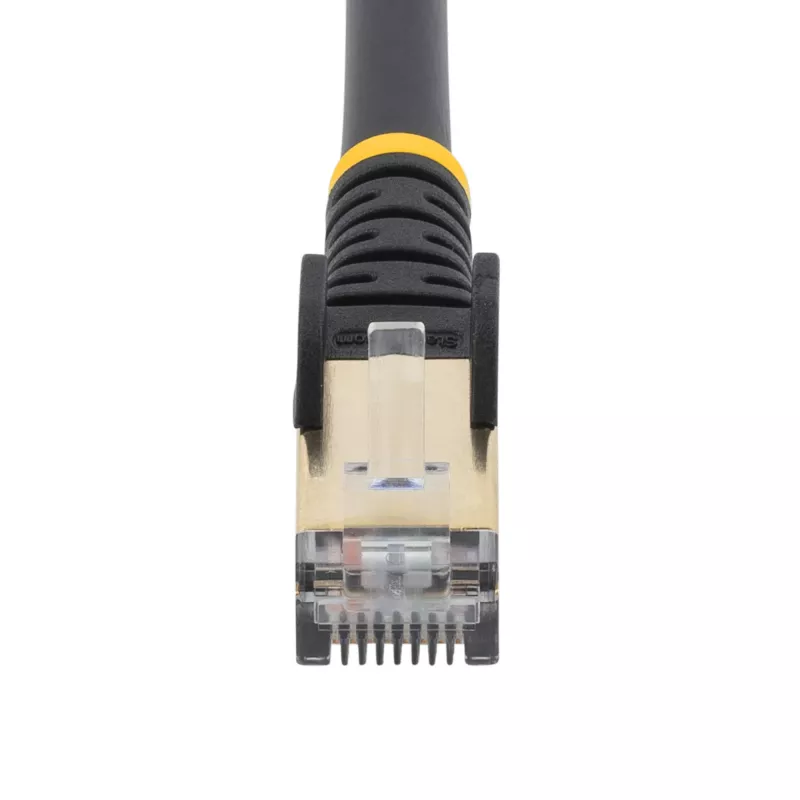 StarTech.com 1,5m CAT6a Ethernet-Kabel – 10 Gigabit Geschirmtes Snagless RJ45 100W PoE Patchkabel – 10GbE STP Netzwerkkabel mit Zugentlastung – Schwarz Einzeln getestet/Verkabelung UL-zertifiziert/TIA