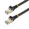StarTech.com 1,5m CAT6a Ethernet-Kabel – 10 Gigabit Geschirmtes Snagless RJ45 100W PoE Patchkabel – 10GbE STP Netzwerkkabel mit Zugentlastung – Schwarz Einzeln getestet/Verkabelung UL-zertifiziert/TIA