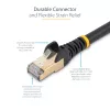 StarTech.com 1,5m CAT6a Ethernet-Kabel – 10 Gigabit Geschirmtes Snagless RJ45 100W PoE Patchkabel – 10GbE STP Netzwerkkabel mit Zugentlastung – Schwarz Einzeln getestet/Verkabelung UL-zertifiziert/TIA