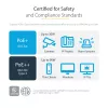 StarTech.com 1,5m CAT6a Ethernet-Kabel – 10 Gigabit geschirmter rastnasenfreier RJ45 100W PoE-Patchkabel – 10GbE STP-Netzwerkkabel mit Zugentlastung – Grau, einzeln getestet/Verkabelung UL-zertifiziert/TIA