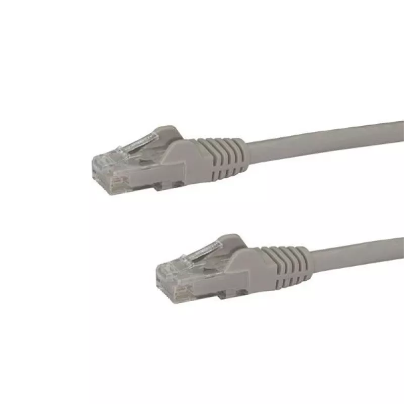 StarTech.com 7,5m CAT6 Ethernet-Kabel – Grau CAT 6 Gigabit Ethernet-Kabel – 250 MHz 100 W PoE RJ45 UTP Netzwerk-/Patchkabel rastnasenfrei mit Zugentlastung einzeln geprüft