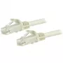 StarTech.com 1,5 m CAT6 Ethernet-Kabel – Weiß CAT 6 Gigabit Ethernet-Kabel – 250 MHz 100 W PoE RJ45 UTP Netzwerk-/Patchkabel rastnasenfrei mit Zugentlastung einzeln getestet