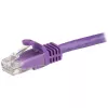 StarTech.com 1,5 m CAT6 Ethernet Kabel – Lila, CAT 6 Gigabit Ethernet Kabel – 250 MHz, 100 W PoE, RJ45 UTP, Netzwerk-/Patchkabel, snagless mit Zugentlastung, einzeln geprüft