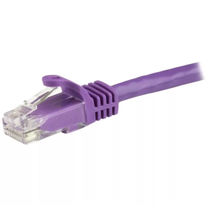 StarTech.com 1,5 m CAT6 Ethernet Kabel – Lila, CAT 6 Gigabit Ethernet Kabel – 250 MHz, 100 W PoE, RJ45 UTP, Netzwerk-/Patchkabel, snagless mit Zugentlastung, einzeln geprüft