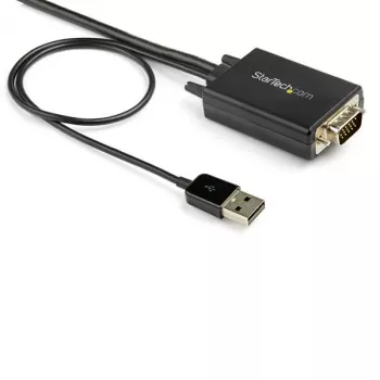 StarTech.com 2m VGA-auf-HDMI-Konverterkabel mit USB-Audio-Unterstützung und Stromversorgung – Analog-zu-Digital-Videoadapterkabel zum Anschluss eines VGA-PCs an einen HDMI-Bildschirm – 1080p Male-auf-Male-Monitorkabel