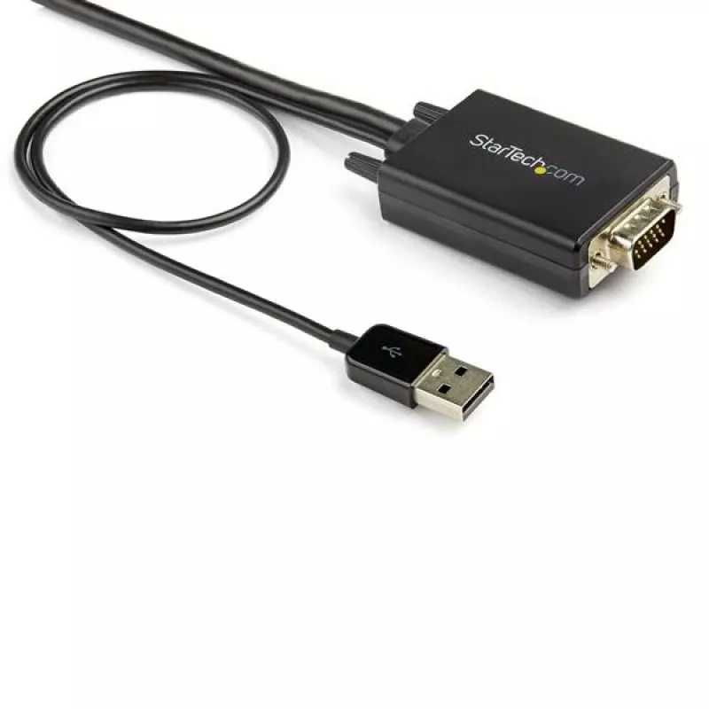 StarTech.com 2m VGA-auf-HDMI-Konverterkabel mit USB-Audio-Unterstützung und Stromversorgung – Analog-zu-Digital-Videoadapterkabel zum Anschluss eines VGA-PCs an einen HDMI-Bildschirm – 1080p Male-auf-Male-Monitorkabel