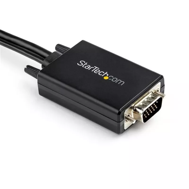 StarTech.com 2m VGA-auf-HDMI-Konverterkabel mit USB-Audio-Unterstützung und Stromversorgung – Analog-zu-Digital-Videoadapterkabel zum Anschluss eines VGA-PCs an einen HDMI-Bildschirm – 1080p Male-auf-Male-Monitorkabel