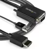 StarTech.com 2m VGA-auf-HDMI-Konverterkabel mit USB-Audio-Unterstützung und Stromversorgung – Analog-zu-Digital-Videoadapterkabel zum Anschluss eines VGA-PCs an einen HDMI-Bildschirm – 1080p Male-auf-Male-Monitorkabel