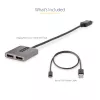 StarTech.com DP auf Dual HDMI MST HUB - Dual HDMI 4K 60Hz - DisplayPort Multi-Monitor-Adapter mit 30 cm Kabel - DP 1.4 Multi Stream Transport Hub, DSC | HBR3 - DP auf HDMI Splitter