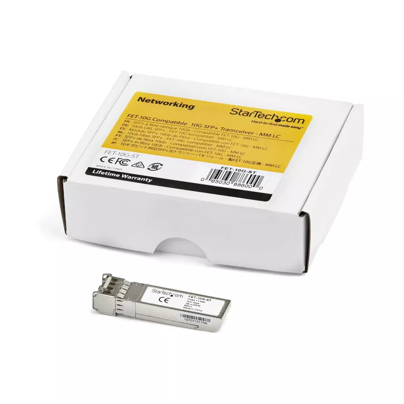 StarTech.com Cisco FET-10G Kompatibles SFP+ Modul - 10GBASE-USR - 10GbE Multimode-Glasfaser MMF Optischer Transceiver - 10GE Gigabit Ethernet SFP+ - LC 100m - 850nm - DDM Cisco Nexus 2000