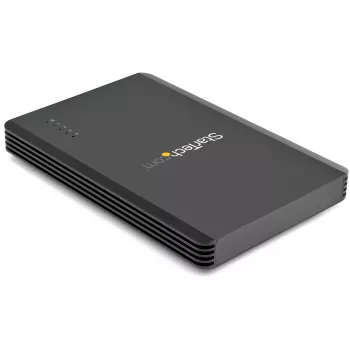 StarTech.com 4 Bay Thunderbolt 3 NVMe Gehäuse, Für M.2 NVMe SSD Laufwerke, 1x DisplayPort Video/ 2x TB3 Downstream Ports, 40 Gbit/s, 72W Netzteil, Externes Festplattengehäuse