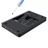 StarTech.com 4 Bay Thunderbolt 3 NVMe Gehäuse, Für M.2 NVMe SSD Laufwerke, 1x DisplayPort Video/ 2x TB3 Downstream Ports, 40 Gbit/s, 72W Netzteil, Externes Festplattengehäuse