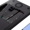 StarTech.com 4 Bay Thunderbolt 3 NVMe Gehäuse, Für M.2 NVMe SSD Laufwerke, 1x DisplayPort Video/ 2x TB3 Downstream Ports, 40 Gbit/s, 72W Netzteil, Externes Festplattengehäuse