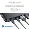 StarTech.com 4 Bay Thunderbolt 3 NVMe Gehäuse, Für M.2 NVMe SSD Laufwerke, 1x DisplayPort Video/ 2x TB3 Downstream Ports, 40 Gbit/s, 72W Netzteil, Externes Festplattengehäuse