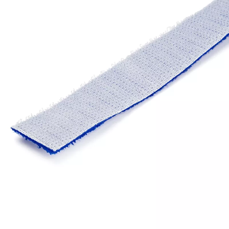 StarTech.com 30,5 m Klettband-Rolle – zuschneidbare, wiederverwendbare Kabelbinder – industrielles Klettband zur Kabelbefestigung / verstellbare Stoffumschläge, blau / wiederverwendbare, selbsthaftende Kabelmanagement-Bänder