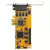 StarTech.com 8-Port PCI Express RS232 Serielle Adapterkarte, PCIe RS232 Serielle Karte, 16C1050 UART, Low Profile Serielle DB9 Steuergerät/Erweiterungskarte, 15 kV ESD-Schutz, Nur Windows – TAA