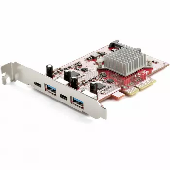 StarTech.com 4-Port USB PCIe-Karte – 10-Gbit/s-USB-PCI-Express-Erweiterungskarte mit 2 Controllern – 2x USB-C- und 2x USB-A-Anschlüsse (USB 3.2/3.1 Gen 2) – USB/USB-C-PCIe-Karte – Full Profile