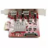 StarTech.com 4-Port USB PCIe-Karte – 10-Gbit/s-USB-PCI-Express-Erweiterungskarte mit 2 Controllern – 2x USB-C- und 2x USB-A-Anschlüsse (USB 3.2/3.1 Gen 2) – USB/USB-C-PCIe-Karte – Full Profile