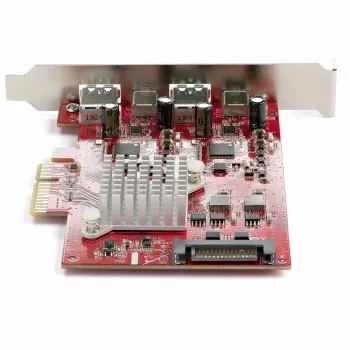 StarTech.com 4-Port USB PCIe-Karte – 10-Gbit/s-USB-PCI-Express-Erweiterungskarte mit 2 Controllern – 2x USB-C- und 2x USB-A-Anschlüsse (USB 3.2/3.1 Gen 2) – USB/USB-C-PCIe-Karte – Full Profile