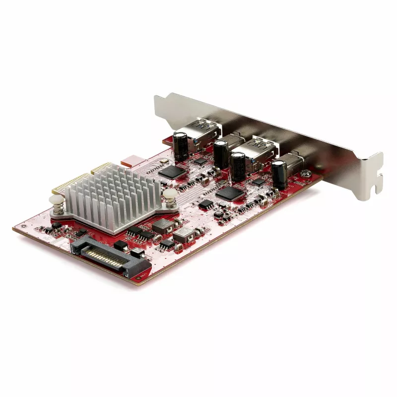 StarTech.com 4-Port USB PCIe-Karte – 10-Gbit/s-USB-PCI-Express-Erweiterungskarte mit 2 Controllern – 2x USB-C- und 2x USB-A-Anschlüsse (USB 3.2/3.1 Gen 2) – USB/USB-C-PCIe-Karte – Full Profile