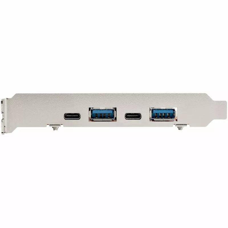 StarTech.com 4-Port USB PCIe-Karte – 10-Gbit/s-USB-PCI-Express-Erweiterungskarte mit 2 Controllern – 2x USB-C- und 2x USB-A-Anschlüsse (USB 3.2/3.1 Gen 2) – USB/USB-C-PCIe-Karte – Full Profile