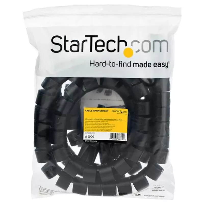 StarTech.com 2,5 m (8,2 ft.) Kabelmanagement-Muffe – Spirale – 45 mm Durchmesser