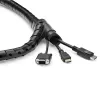 StarTech.com 2,5 m Kabel-Management-Spiralschlauch – 25 mm Durchmesser
