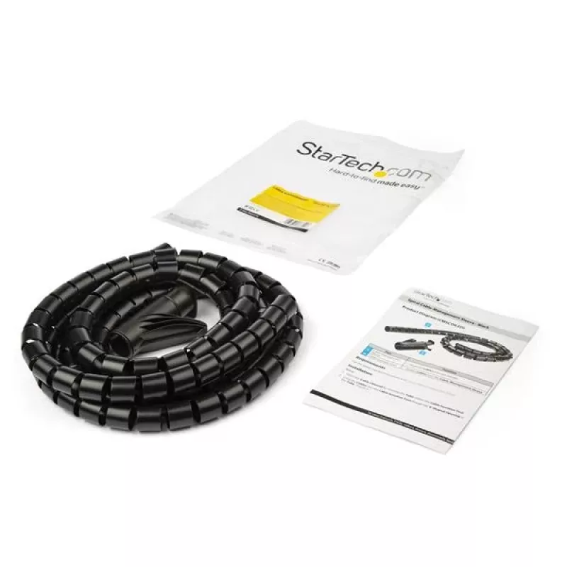 StarTech.com 2,5 m Kabel-Management-Spiralschlauch – 25 mm Durchmesser
