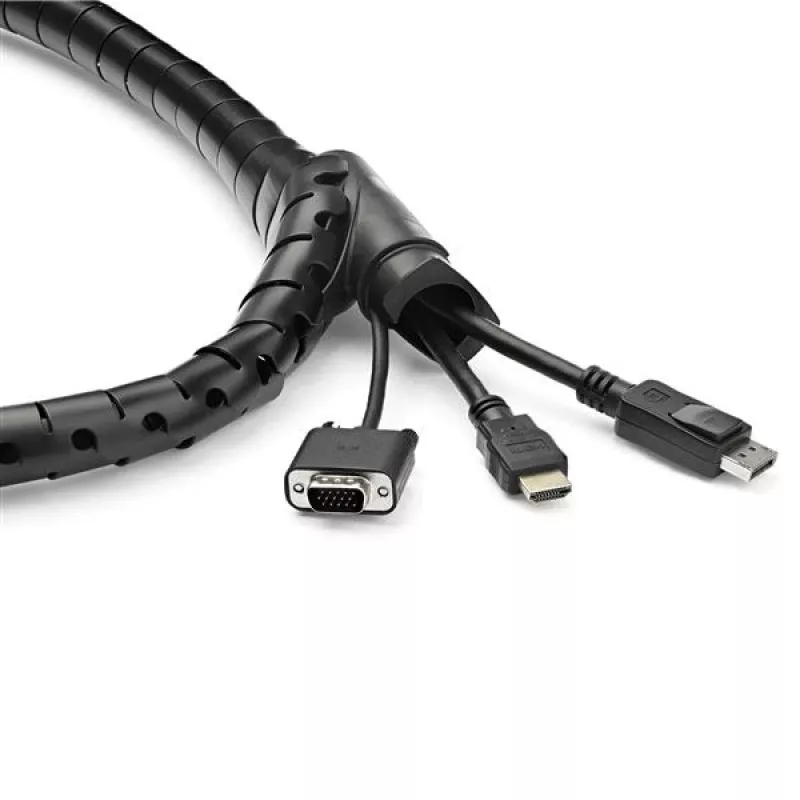 StarTech.com 1,5 m (4,9 ft.) Kabel-Management-Muffe – Spirale – 45 mm (1,8 in.) Durchmesser