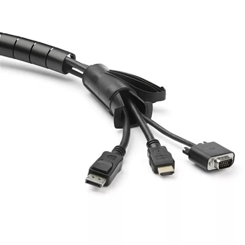StarTech.com 1,5 m (4,9 ft.) Kabel-Management-Muffe – Spirale – 45 mm (1,8 in.) Durchmesser