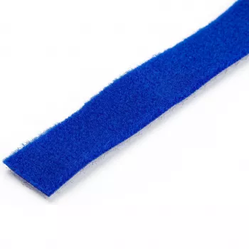 StarTech.com 7,6 m Klettband-Rolle – zuschneidbare wiederverwendbare Kabelbinder – industrielles Kabelbefestigungsband für die Schüttgutverarbeitung / verstellbare Stoffwickel blau / wiederverwendbare selbsthaftende Kabelmanagementbänder