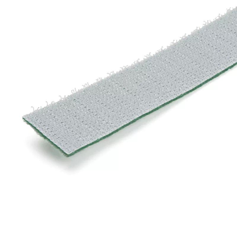 StarTech.com 7,6 m Klettbandrolle - zuschneidbare wiederverwendbare Kabelbinder - industrielles Kabelbefestigungsband auf Rolle / verstellbare Textilumwicklung, grün / wiederverwendbare selbsthaftende Kabelmanagement-Bänder