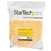 StarTech.com 30,5 m Klettband-Rolle - auf Maß zuschneidbare wiederverwendbare Kabelbinder - Industrielles Kabelbefestigungsband als Meterware / verstellbare Stoffbänder gelb / wiederverwendbare selbsthaftende Kabelmanagementbänder