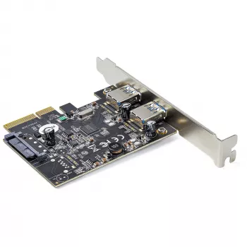StarTech.com 2-Port USB PCIe-Karte mit 10 Gbit/s pro Port – USB 3.1/3.2 Gen 2 Typ-A PCI Express 3.0 x2 Host-Steuergerät-Erweiterungskarte – Zusatzkarte – Full/Low Profile – Windows & Linux