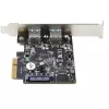 StarTech.com 2-Port USB PCIe-Karte mit 10 Gbit/s pro Port – USB 3.1/3.2 Gen 2 Typ-A PCI Express 3.0 x2 Host-Steuergerät-Erweiterungskarte – Zusatzkarte – Full/Low Profile – Windows & Linux