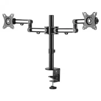 StarTech.com Tischhalterung Dual-Monitorarm – Tischklemme VESA-kompatible Monitorhalterung für Displays bis 32 Zoll – Ergonomischer Gelenk-Monitorarm – höhenverstellbar/neigbar/schwenkbar/drehbar